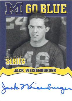 2002 TK Legacy Michigan Wolverines - Go Blue Autographs #MGB22 Jack Weisenburger Front