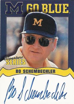 2002 TK Legacy Michigan Wolverines - Go Blue Autographs #MGB25 Bo Schembechler Front