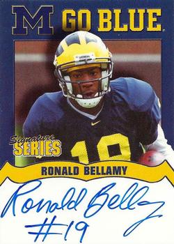2002 TK Legacy Michigan Wolverines - Go Blue Autographs #MGB33 Ronald Bellamy Front
