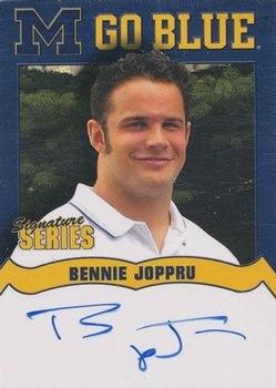 2002 TK Legacy Michigan Wolverines - Go Blue Autographs #MGB34 Bennie Joppru Front