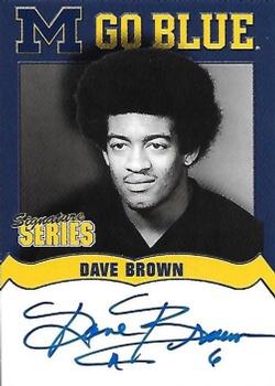 2002 TK Legacy Michigan Wolverines - Go Blue Autographs #MGB45 Dave Brown Front