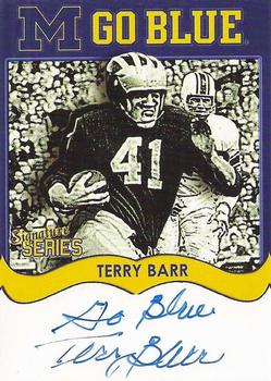 2002 TK Legacy Michigan Wolverines - Go Blue Autographs #MGB61 Terry Barr Front