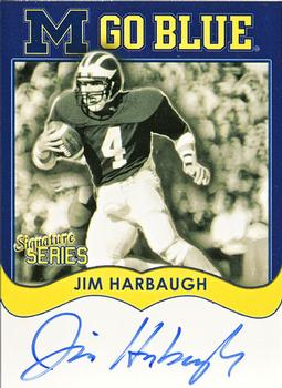 2002 TK Legacy Michigan Wolverines - Go Blue Autographs #MGB62 Jim Harbaugh Front