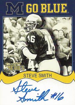 2002 TK Legacy Michigan Wolverines - Go Blue Autographs #MGB65 Steve Smith Front