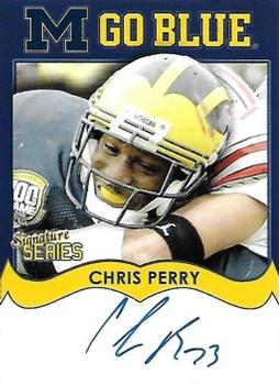 2002 TK Legacy Michigan Wolverines - Go Blue Autographs #MGB68 Chris Perry Front