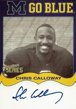 2002 TK Legacy Michigan Wolverines - Go Blue Autographs #MGB81 Chris Calloway Front