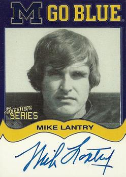 2002 TK Legacy Michigan Wolverines - Go Blue Autographs #MGB87 Mike Lantry Front