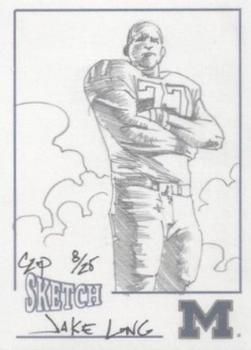 2002 TK Legacy Michigan Wolverines - Hand Drawn Sketches #NNO Jake Long Front