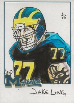 2002 TK Legacy Michigan Wolverines - Hand Drawn Sketches #NNO Jake Long Front