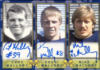 2002 TK Legacy Michigan Wolverines - Mates Autographs #MM22 Curt Mallory / Doug Mallory / Mike Mallory Front
