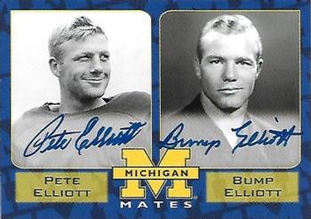 2002 TK Legacy Michigan Wolverines - Mates Autographs #MM2 Pete Elliott / Bump Elliott Front