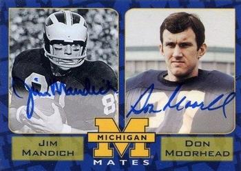 2002 TK Legacy Michigan Wolverines - Mates Autographs #MM4 Jim Mandich / Don Moorhead Front