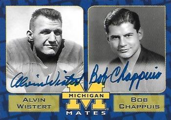 2002 TK Legacy Michigan Wolverines - Mates Autographs #MM5 Bob Chappuis / Alvin Wistert Front