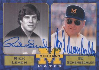 2002 TK Legacy Michigan Wolverines - Mates Autographs #MM8 Bo Schembechler / Rick Leach Front