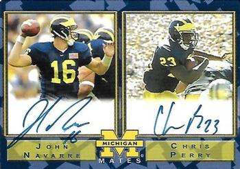 2002 TK Legacy Michigan Wolverines - Mates Autographs #MM20 John Navarre / Chris Perry Front