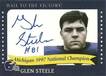 2002 TK Legacy Michigan Wolverines - National Champions Autographs #1997S Glen Steele Front