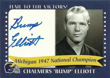 2002 TK Legacy Michigan Wolverines - National Champions Autographs #1947A Bump Elliott Front