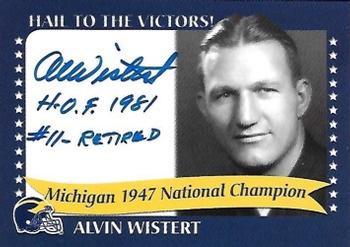 2002 TK Legacy Michigan Wolverines - National Champions Autographs #1947C Alvin Wistert Front