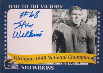 2002 TK Legacy Michigan Wolverines - National Champions Autographs #1948E Stu Wilkins Front
