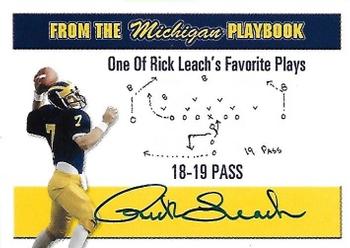 2002 TK Legacy Michigan Wolverines - Playbook Autographs #MP5 Rick Leach Front