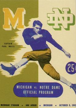 2002 TK Legacy Michigan Wolverines - Program Covers #PC30 1943 vs Notre Dame Front