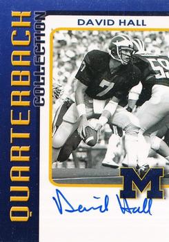 2002 TK Legacy Michigan Wolverines - Quarterback Club Autographs #QB18 David Hall Front