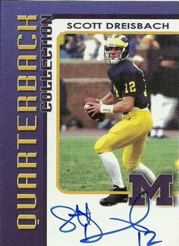 2002 TK Legacy Michigan Wolverines - Quarterback Club Autographs #QB23 Scott Dreisbach Front