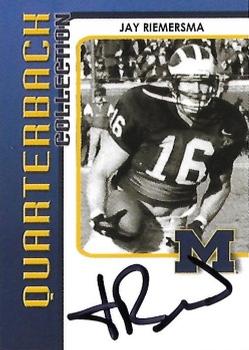 2002 TK Legacy Michigan Wolverines - Quarterback Club Autographs #QB30 Jay Riemersma Front