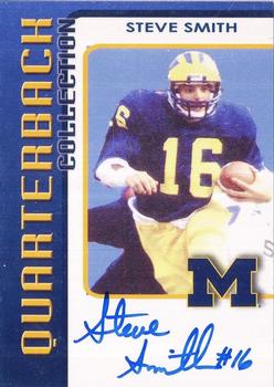 2002 TK Legacy Michigan Wolverines - Quarterback Club Autographs #QB15 Steve Smith Front