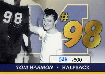 2002 TK Legacy Michigan Wolverines - Retired Numbers #RN5 Tom Harmon Front