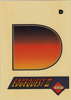 1994 Collector's Edge Excalibur - EdgeQuest II #NNO Letter D Front