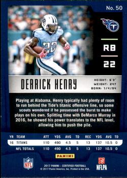 2017 Panini Certified #50 Derrick Henry Back
