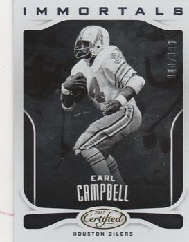 2017 Panini Certified #129 Earl Campbell Front