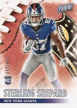 2016 Panini Black Friday Football #72 Sterling Shepard Front