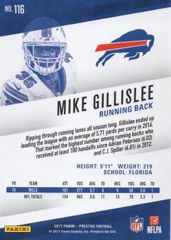 2017 Panini Prestige - Xtra Points Red #116 Mike Gillislee Back