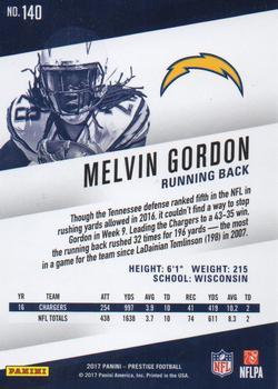 2017 Panini Prestige - Xtra Points Bronze #140 Melvin Gordon Back