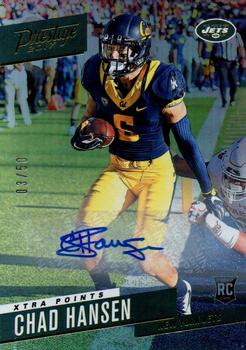 2017 Panini Prestige - Rookie Signatures Xtra Points Gold #265 Chad Hansen Front