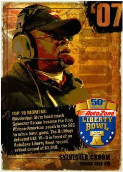 2008 AutoZone Liberty Bowl Legends #10 Sylvester Croom Front