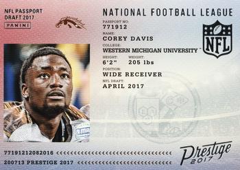 2017 Panini Prestige - NFL Passport #4 Corey Davis Front
