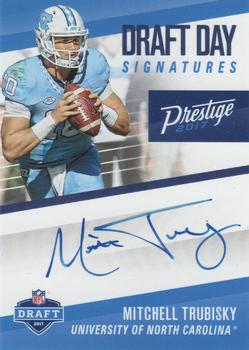 2017 Panini Prestige - Draft Day Signatures #DDS-MT Mitchell Trubisky Front