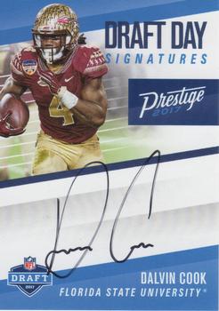 2017 Panini Prestige - Draft Day Signatures #DDS-DC Dalvin Cook Front