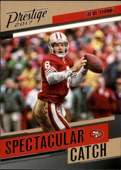2017 Panini Prestige - Spectacular Catch #16 Steve Young Front