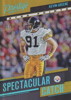 2017 Panini Prestige - Spectacular Catch Xtra Points Platinum #13 Kevin Greene Front