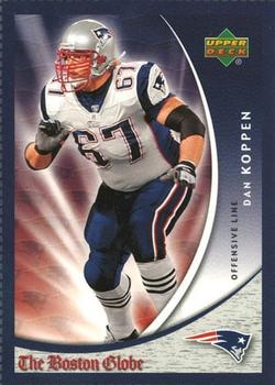 2006 Upper Deck Boston Globe New England Patriots #3 Dan Koppen Front