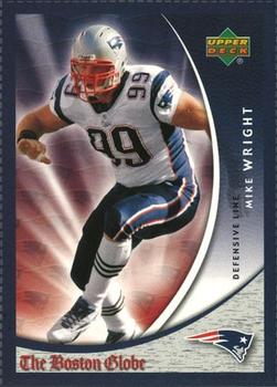 2006 Upper Deck Boston Globe New England Patriots #35 Mike Wright Front