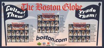 2006 Upper Deck Boston Globe New England Patriots #NNO November 19, 2006 Back