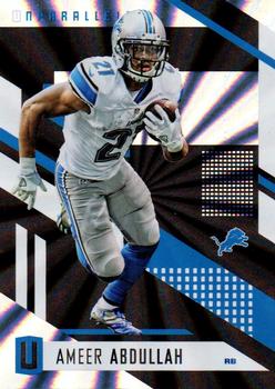 2017 Panini Unparalleled #129 Ameer Abdullah Front