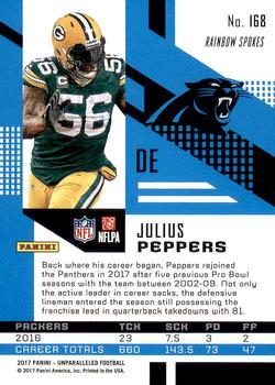 2017 Panini Unparalleled #168 Julius Peppers Back
