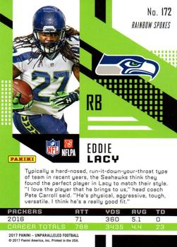 2017 Panini Unparalleled #172 Eddie Lacy Back