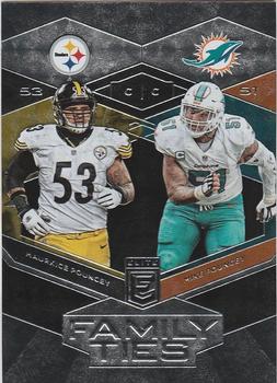 2017 Donruss Elite - Family Ties #8 Maurkice Pouncey / Mike Pouncey Front
